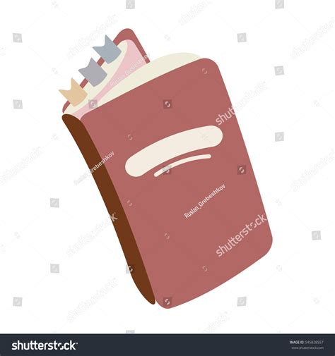 Vector Open Book Colorful Bookmarks Stock Vector Royalty Free