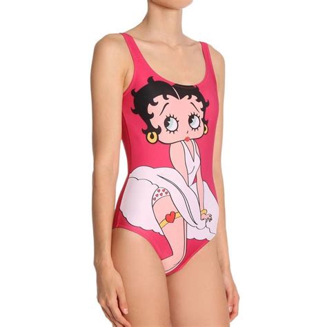 Betty Boop One Piece Swimsuit Womens Fashion Swimwear Bikinis