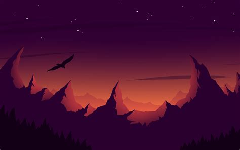 3840x2400 Eagle Mountain Sunset Minimalist Uhd 4k 3840x2400 Resolution