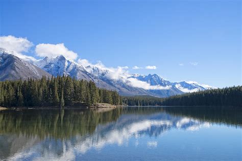 Johnson Lake Banff National Park Photograph By Bill Cubitt Fine Art