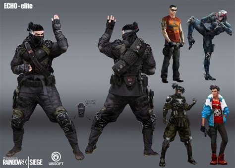 Echo Elite Official Concept And Research Art Rainbow6