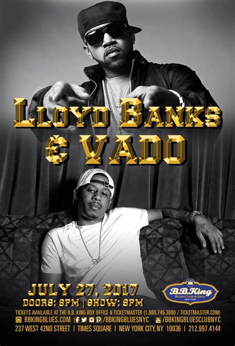 Event tickets center is a resale marketplace with tickets available to thousands of events. Lloyd Banks & Vado (7.27.17) | Lloyd banks, Poster, Lloyd