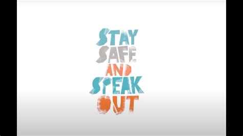 Stay Safe And Speak Out Eng Youtube