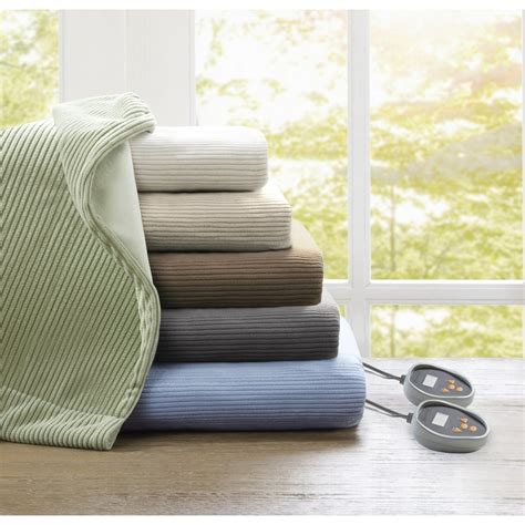 Beautyrest Electric Micro Fleece Heated Solid Blanket Twin Green
