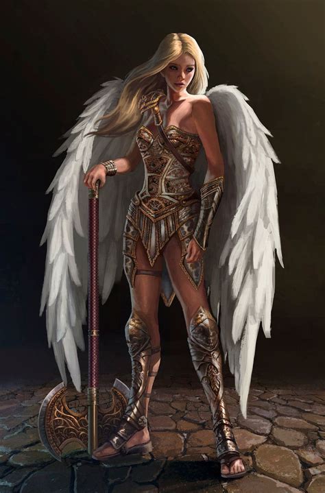 Arch Angel Teresa By Aaronflorento On Deviantart Warrior Woman Fantasy Artwork Angel Warrior
