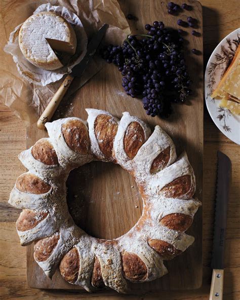Fresh parmesan cheese, shredded, 1. Bread Wreath Recipe Recipe | Martha Stewart