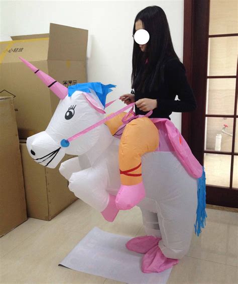 Ride On Unicorn Costume Adult Inflatable Unicorn Costume Inflatable