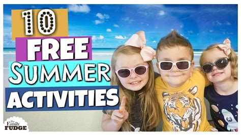 10 Fun Free Kid Activities Summer Boredom Hacks For Kids Youtube