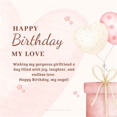 262 Heart Touching Birthday Wishes For Girlfriend Very Wishes