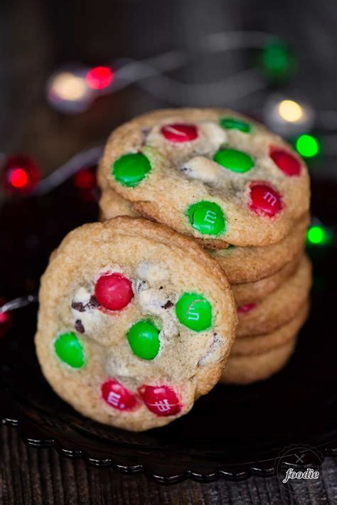 It is seriously the best chocolate chip cookie recipe ever! M&M Cookies {Christmas Cookie Recipe} | Self Proclaimed Foodie