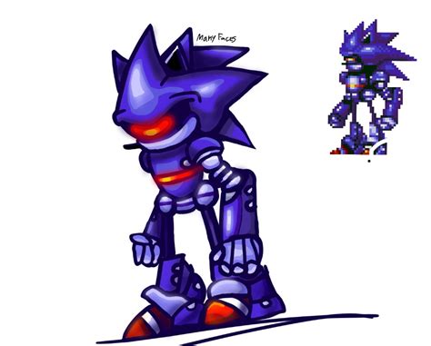 Mecha Sonic By Manyfaces On Newgrounds