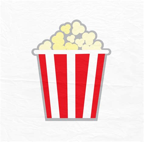 Popcorn Label Svg