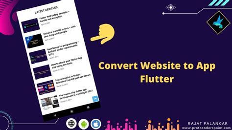 Flutter Webview Example Convert Website To App Flutter Webview Tutorial