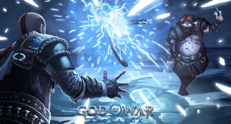 Artstation Kratos Vs Thor God Of War Ragnarok