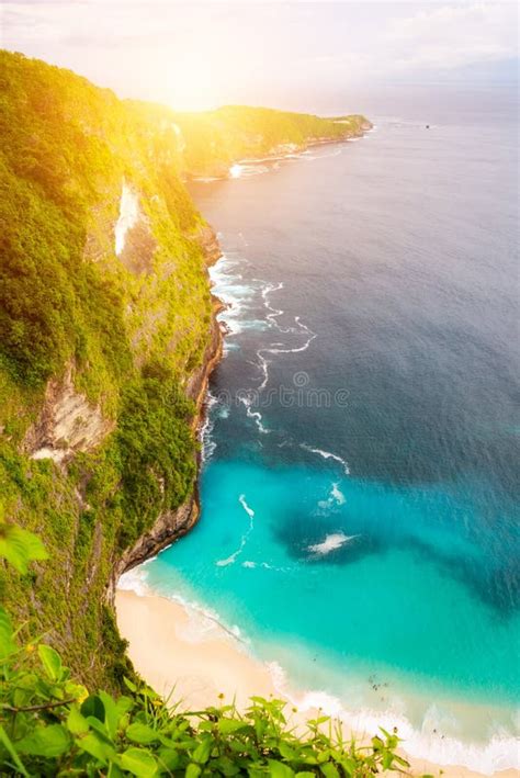 Beautiful Coast And Tropical Beach On Bali Island Indonesia Stock