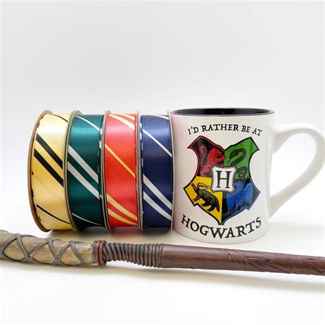 Wizard Gryffindor Hogwarts Ribbon Stripes Of Red And Gold For Etsy