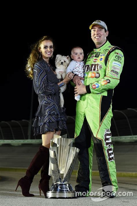 Nascar Sprint Cup Series Champion Kyle Busch With Wife Samantha And Son