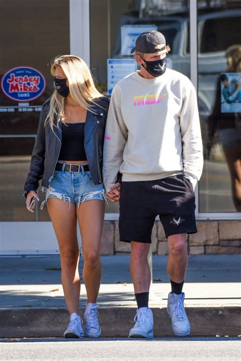 Josie Canseco In Denim Shorts And Jake Paul Out In Los Angeles 0716