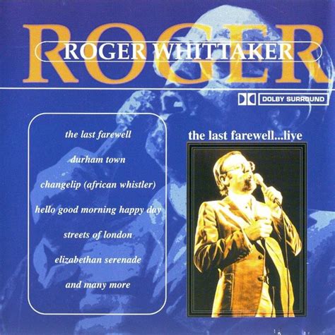 Roger Whittaker The Last Farewell Live Cd Discogs