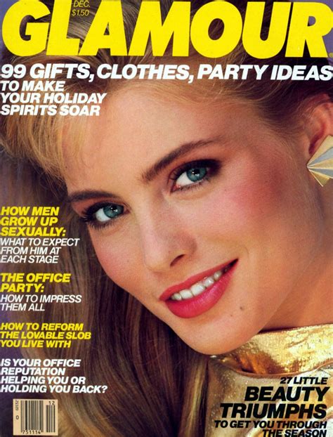 Kim Alexis Covers Glamour Magazine Us December 1980 Kim Alexis Glamour Glamour Magazine
