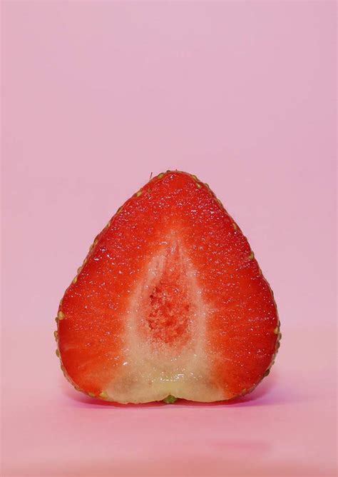 Fruit Sliced Strawberry Plant Image Free Stock Photo
