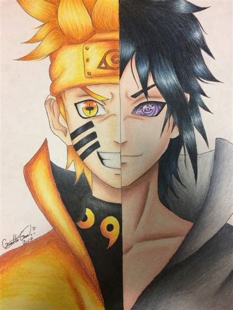 Dibujo Naruto And Sasuke Boruto Amino Fans Amino