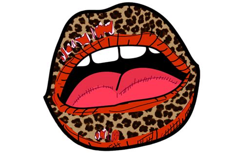 Lips Leopard Clipart Sublimation Designs Graphic By Denizdesign