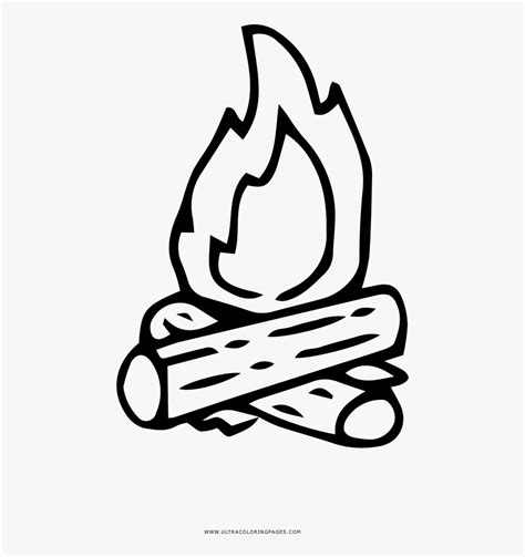 Campfire Coloring Page Free Transparent Clipart Coloring Home