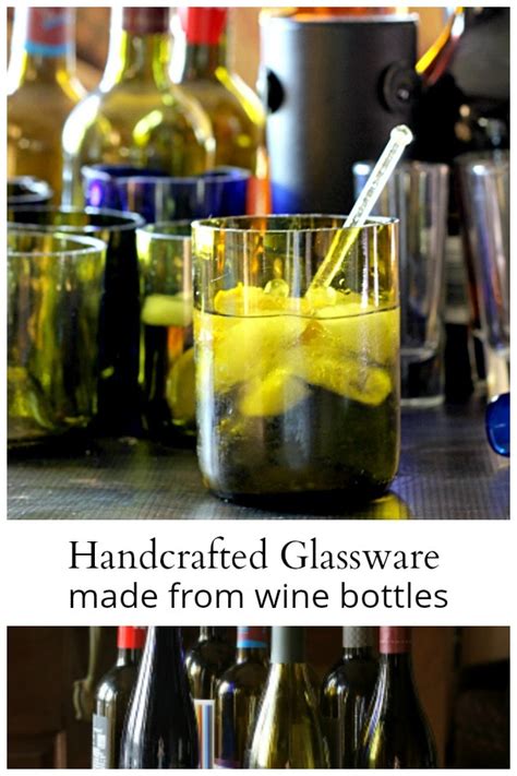 Diy Glasses Made From Wine Bottles Barware Candle Holders And More