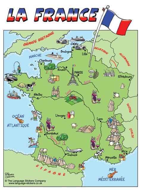 map of France … | France geography, France map, France