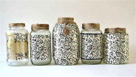 Mason Jar W Paper Mason Jar Art Mason Jars Mason Jar Decorations