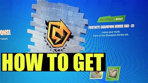 How To Get The Fncs Banner Spray Free Fortnite Youtube