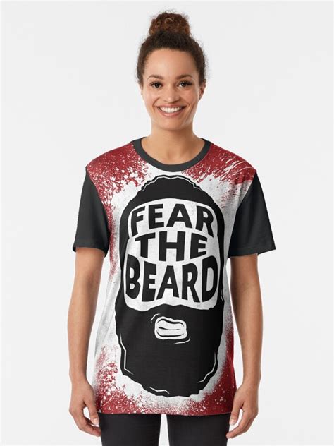 James Harden Fear The Beard T Shirt By Ll Designs Redbubble