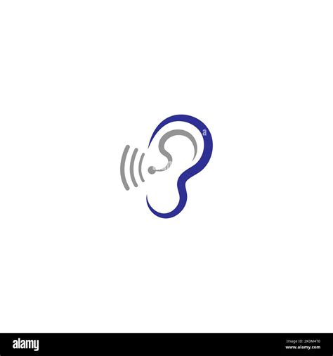 Ear Hearing Logo Icon Vector Stock Vector Image And Art Alamy