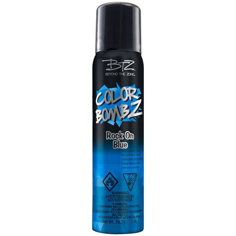 One blue which you can purchase here, and a teal color from. Rock On Blue - Color Bombz Temporary Hair Color Spray by ...