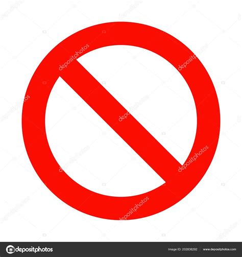 Sign Red Circle Line Illegal Icon Sign Stop Icon Red Stock Vector Image