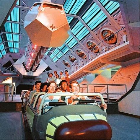Taking A Ride At Space Mountain In Disneyland 1981 Retro Disney