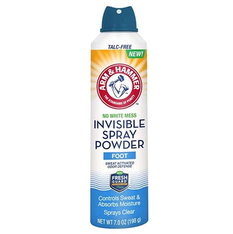 No White Mess Invisible Spray Foot Powder 7 Ounces Visvako