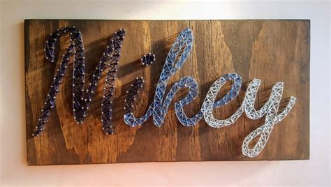 Custom String Art Name Sign Child Name Sign Nursery Name Etsy