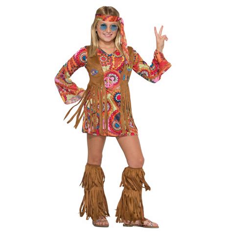 Girls Peace Lovin Hippie Costume Rebelsmarket