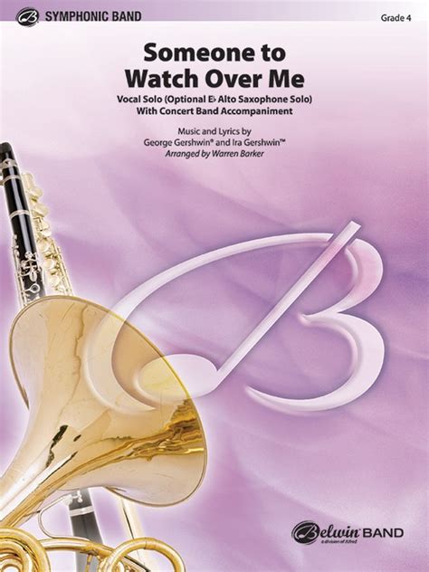 Someone To Watch Over Me Concert Band Conductor Score And Parts Ira