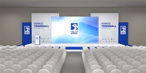 Adnoc Conference On Behance Corporate Event Design Conference Design