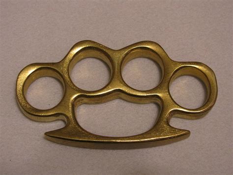 Real Brass Knuckles Solid Brass Knuckledusters For Sale At Gunauction