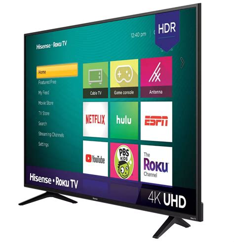 55 Hisense 55r6040f 4k Ultra Hd Smart Led Tv With Hdr And Roku Tv