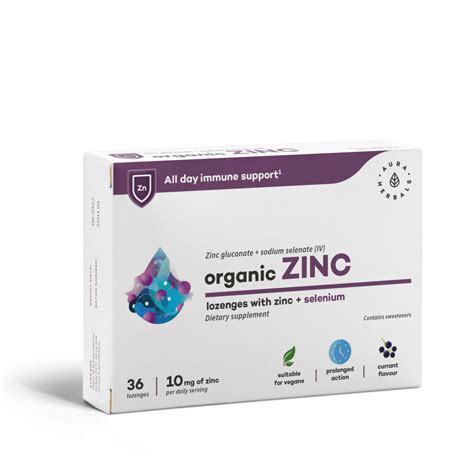 Organic Zinc 10 Mg Selenium 36 Lozenges