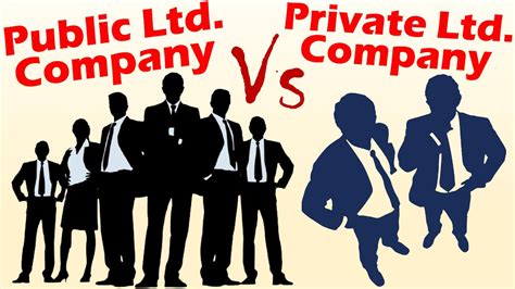 Differences Between Private Ltd Company And Public Ltd Company Youtube