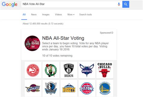 The participants are currently chosen in two ways. You can now vote for NBA All-Stars via Google Search