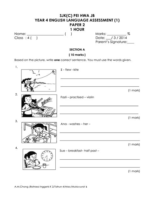Free Printable Bahasa Melayu Worksheet For Preschool Printable Templates