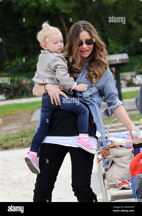 Rebecca Gayheart And Her Daughter Georgia Dane Have A Playday At Coldwater Park In Los Angeles
