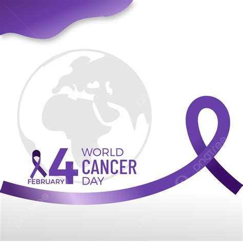 World Cancer Day 4 February Banner Cancer Ribbon Health Png And